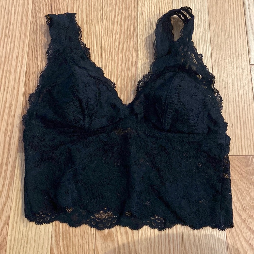 Worn once HM longline lace bralette xs